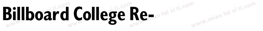 Billboard College Re字体转换